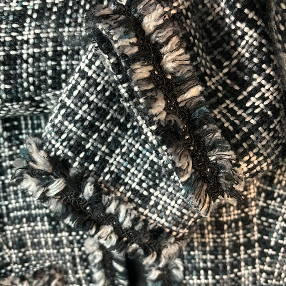 Spenser Jeremy bl/wh/gr Tweed open blazer in sz 12. Perfect w/jeans or dressy! - Picture 6 of 7